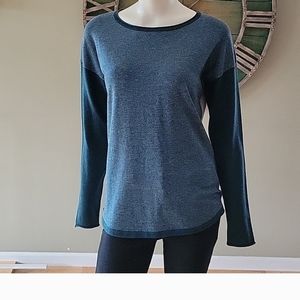 Smartwool Shadow Pine lightweight colorblock sweater